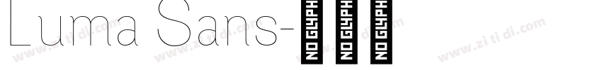 Luma Sans字体转换